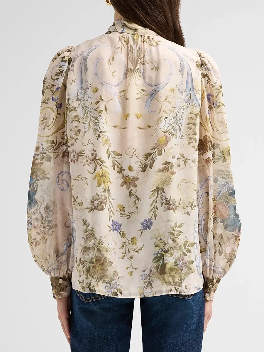 Kobi Halperin Women's Beau Floral Tieneck Blouse | Thumbnail 3 Kobi Halperin Women's Beau Floral Tieneck Blouse | Thumbnail 3