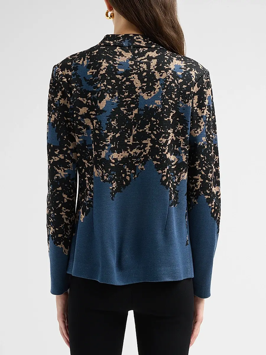 Misook Women's Abstract Speckled-Knit Jacket | Thumbnail 3