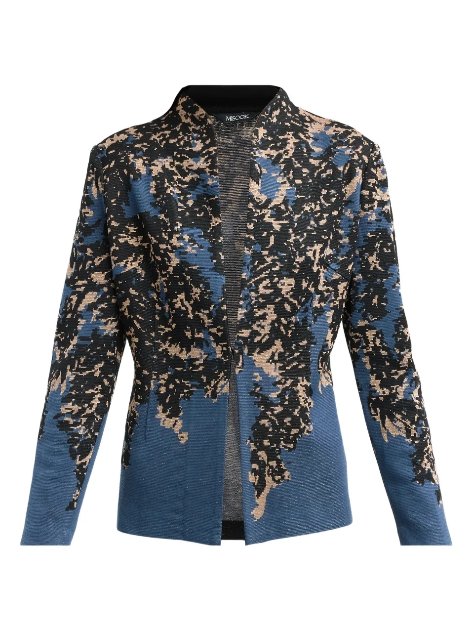Misook Women's Abstract Speckled-Knit Jacket