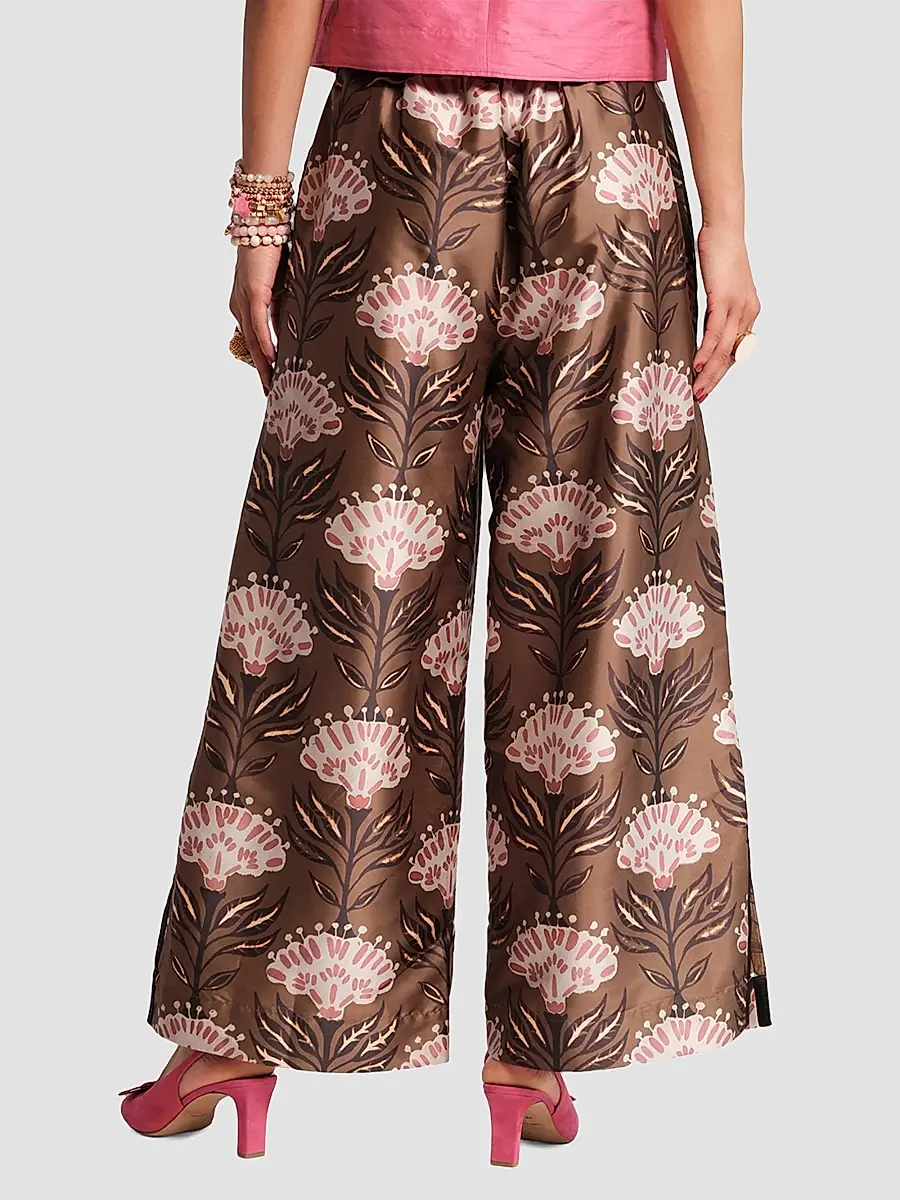 Frances Valentine Women's Heirloom Floral Palazzo Pants | Thumbnail 2