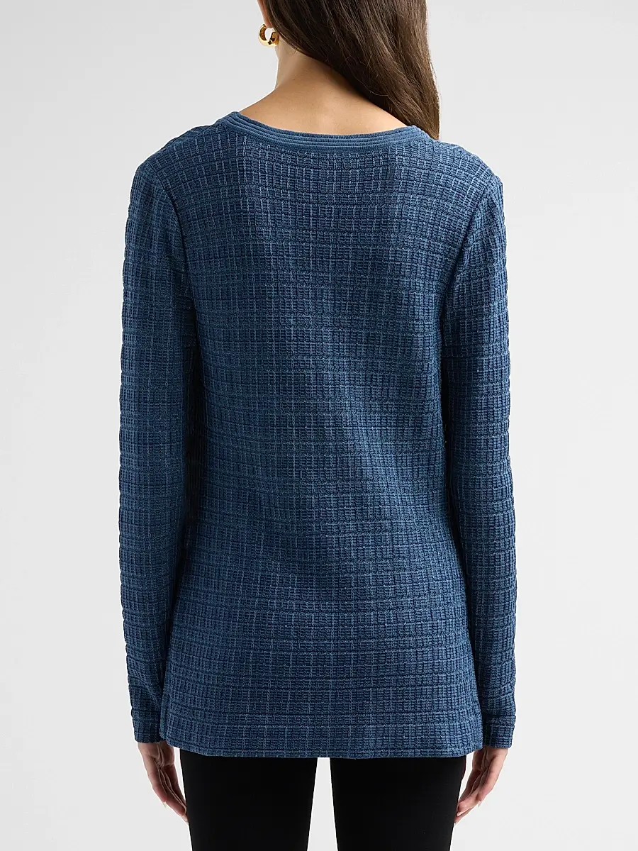 Misook Women's Tweed-Knit Tunic | Thumbnail 3 Misook Women's Tweed-Knit Tunic | Thumbnail 3
