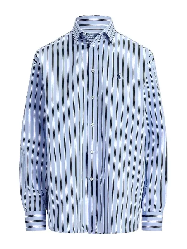 Women's Relaxed-Fit Striped Cotton Shirt Women's Relaxed-Fit Striped Cotton Shirt