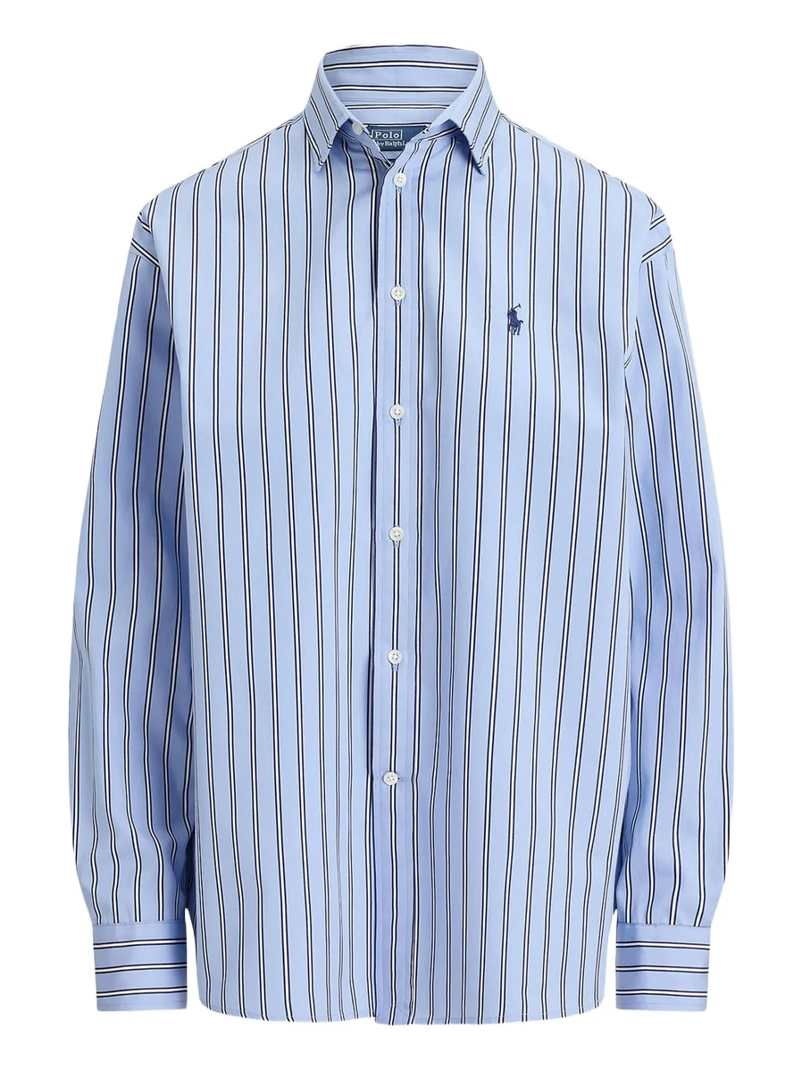 Women's Relaxed-Fit Striped Cotton Shirt