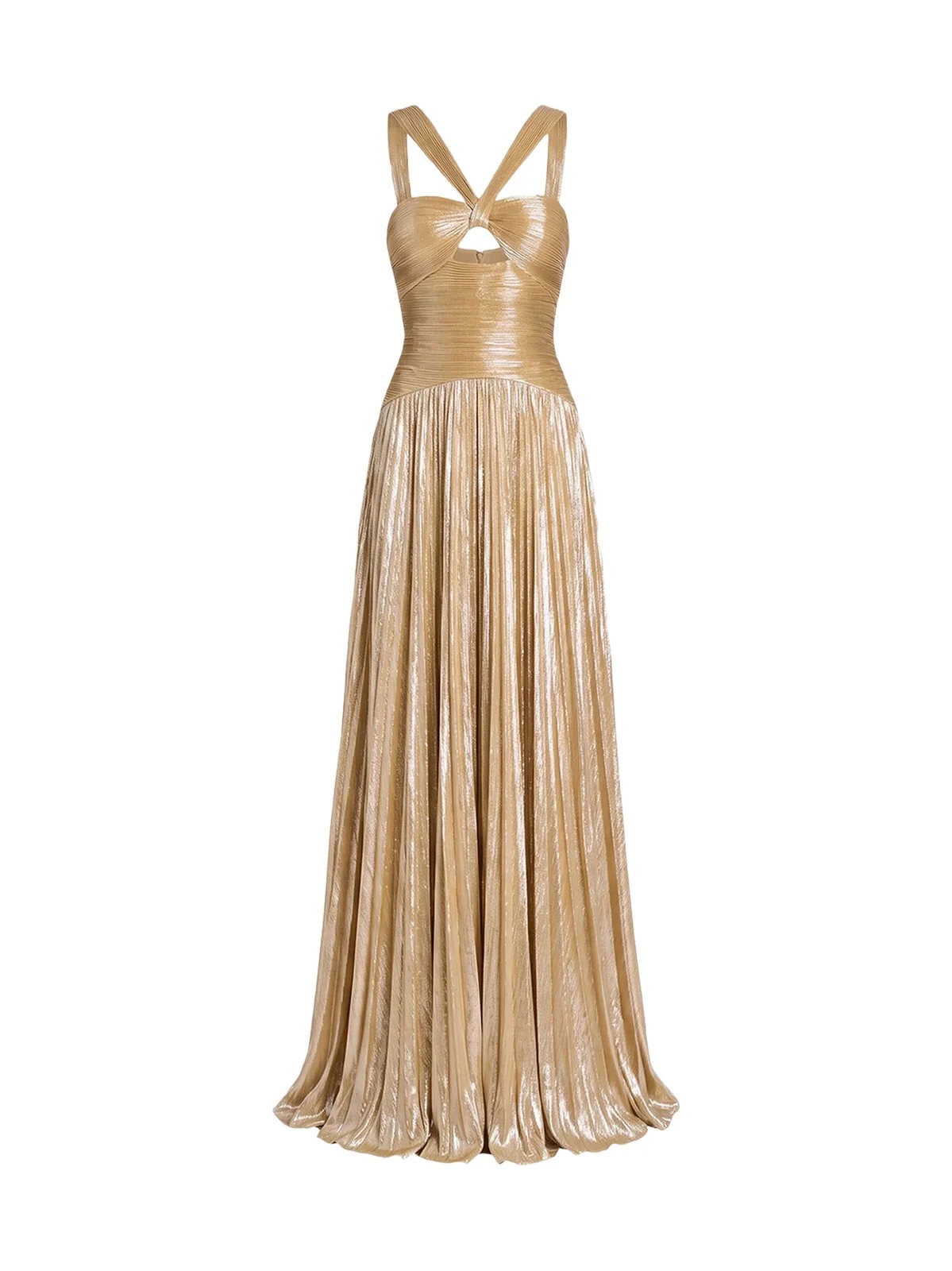 Women's Solace Metallic V-Neck Cut-Out Gown Women's Solace Metallic V-Neck Cut-Out Gown