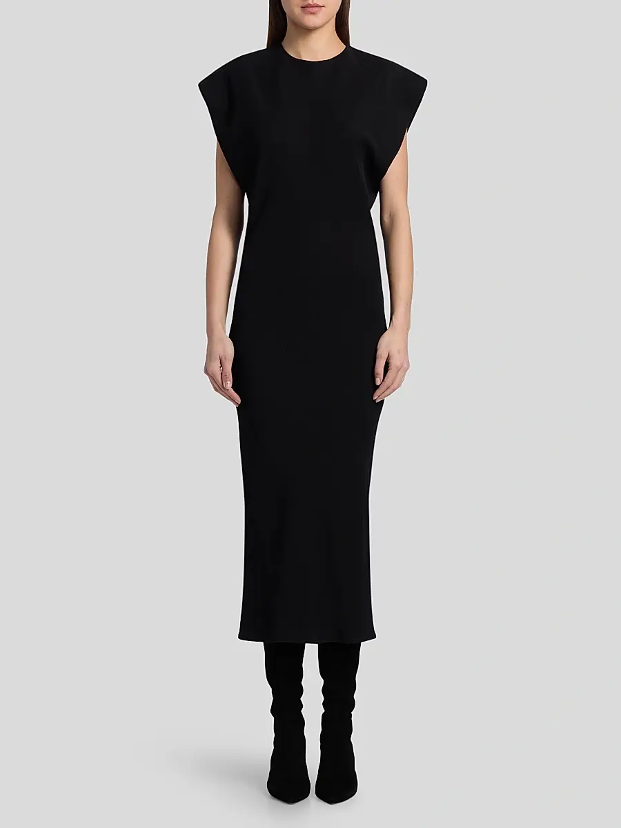 Co Women's Relaxed Body-Con Midi Dress | Thumbnail 3 Co Women's Relaxed Body-Con Midi Dress | Thumbnail 3