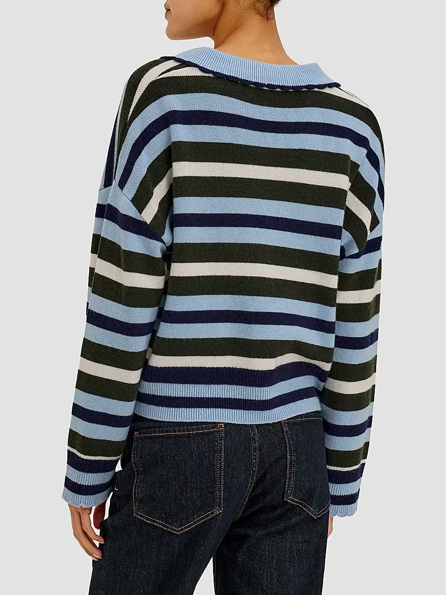 RAILS Women's Delora Striped Merino Wool-Blend Sweater | Thumbnail 3 RAILS Women's Delora Striped Merino Wool-Blend Sweater | Thumbnail 3