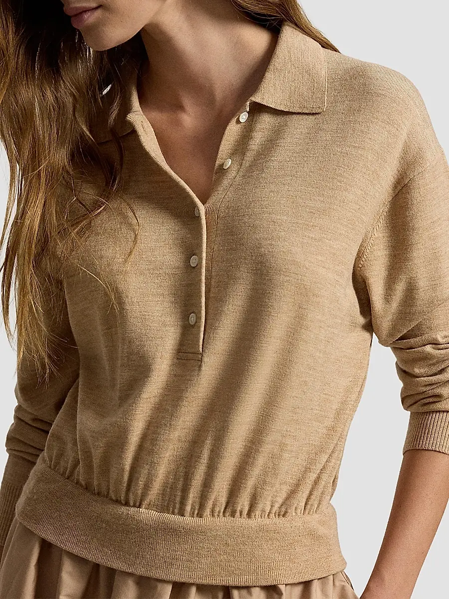 Polo Ralph Lauren Women's Hybrid Knit Polo Maxi Dress | Thumbnail 6 Polo Ralph Lauren Women's Hybrid Knit Polo Maxi Dress | Thumbnail 6