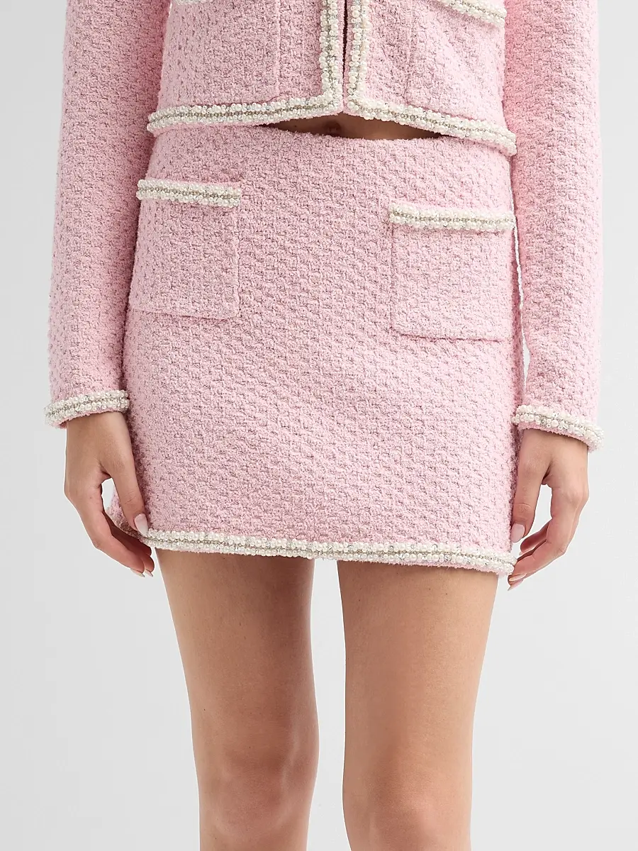 LoveShackFancy Women's Amorette Tweed Mini Skirt | Thumbnail 5 LoveShackFancy Women's Amorette Tweed Mini Skirt | Thumbnail 5