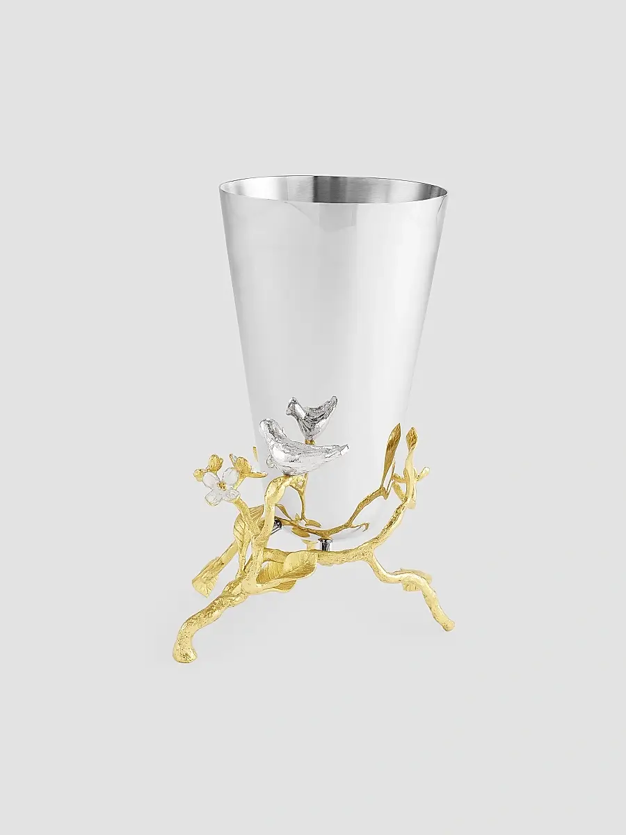 Michael Aram Lovebirds Silver & Gold Small Vase | Thumbnail 3 Michael Aram Lovebirds Silver & Gold Small Vase | Thumbnail 3