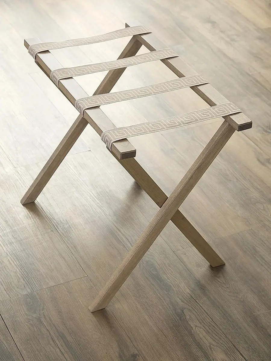 Gate House Furniture Greek Key Luggage Rack | Thumbnail 2