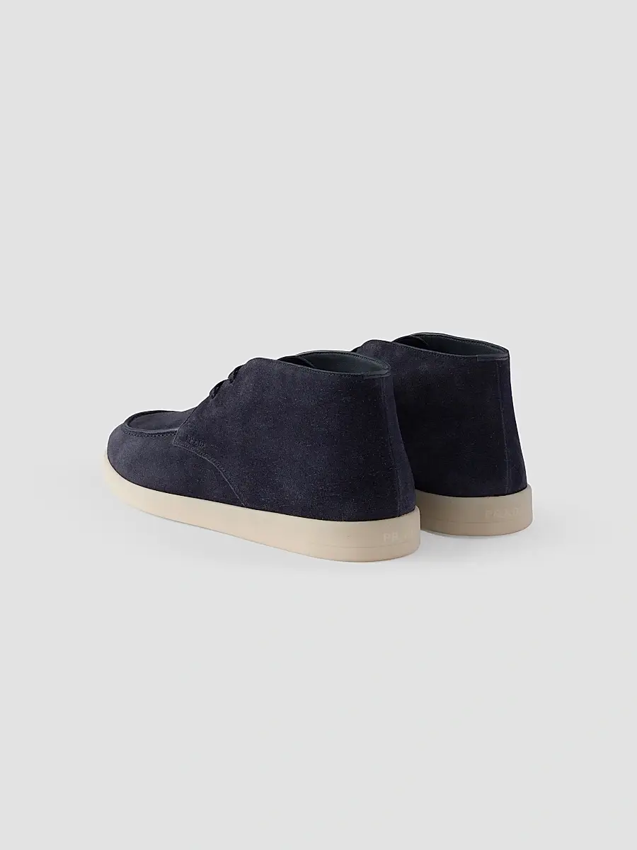 Prada Men's Suede Chukka Boots | Thumbnail 3 Prada Men's Suede Chukka Boots | Thumbnail 3