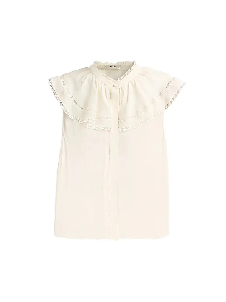 Women's Lace Decor Soirée Silk Top
