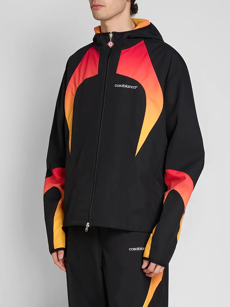 Casablanca Men's Zip Hooded Jacket | Thumbnail 4 Casablanca Men's Zip Hooded Jacket | Thumbnail 4