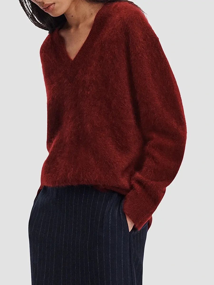 rag & bone Women's Jada V-Neck Cashmere Sweater | Thumbnail 6 rag & bone Women's Jada V-Neck Cashmere Sweater | Thumbnail 6