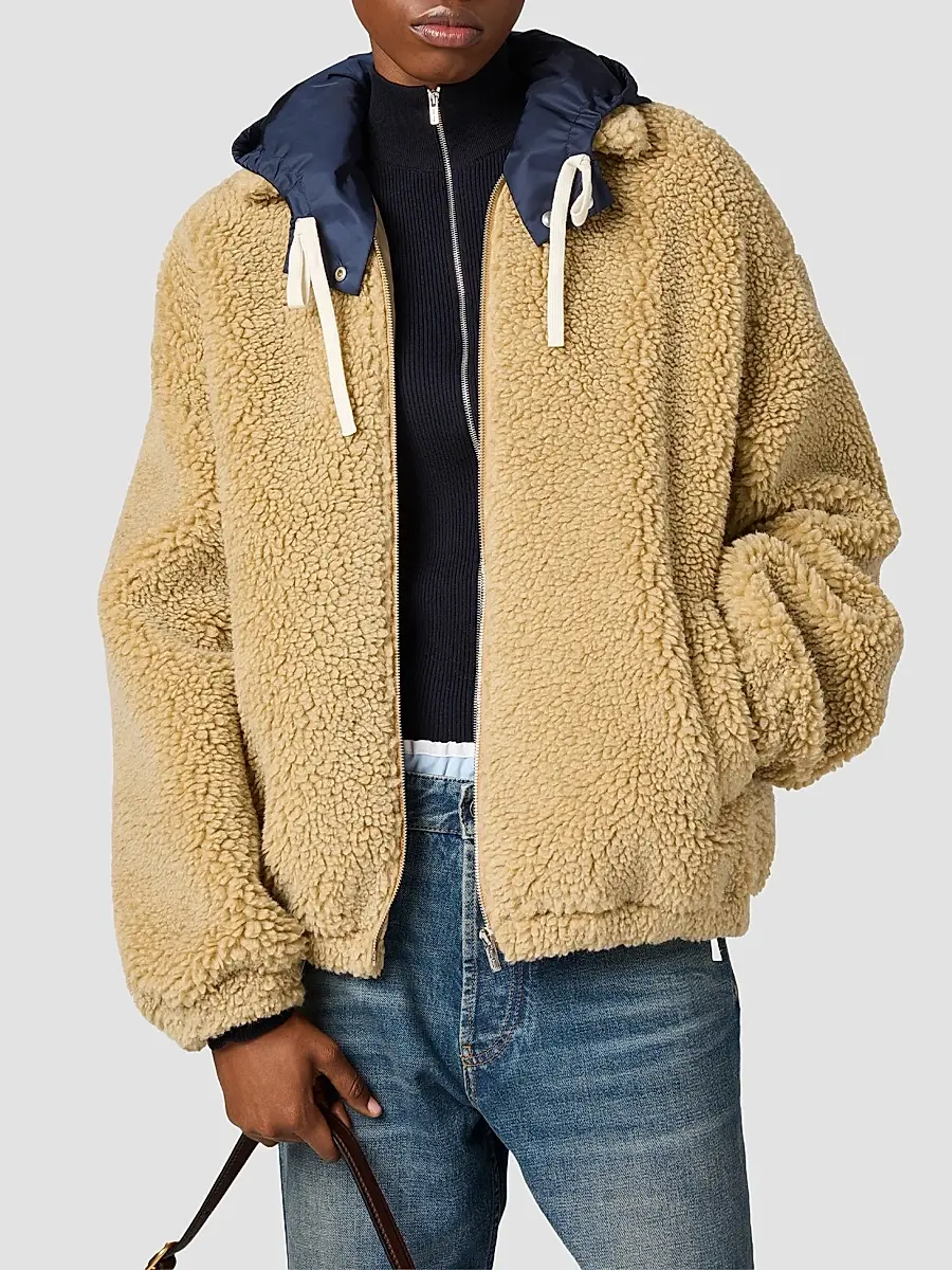 Miu Miu Women's Fleece Blouson Jacket | Thumbnail 3 Miu Miu Women's Fleece Blouson Jacket | Thumbnail 3