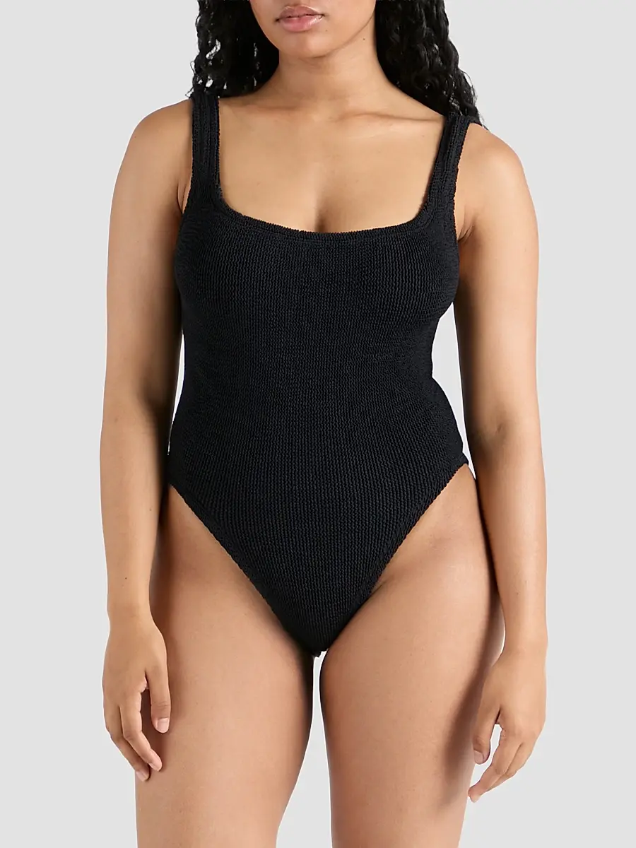 Hunza G Women's Squareneck One-Piece Swimsuit | Thumbnail 2