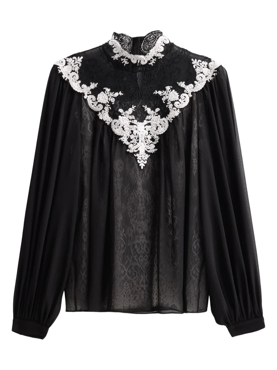 Women's Teagan Lace-Embroidered Blouse