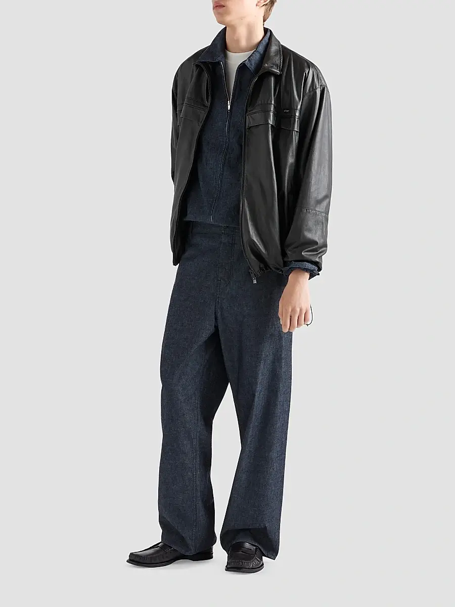 Prada Men's Chambray Pants | Thumbnail 2 Prada Men's Chambray Pants | Thumbnail 2