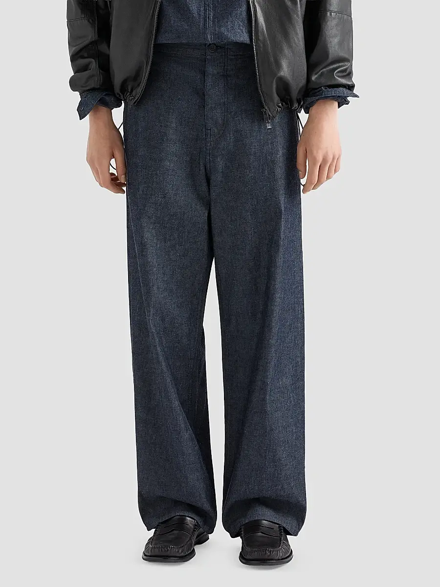 Prada Men's Chambray Pants | Thumbnail 3 Prada Men's Chambray Pants | Thumbnail 3