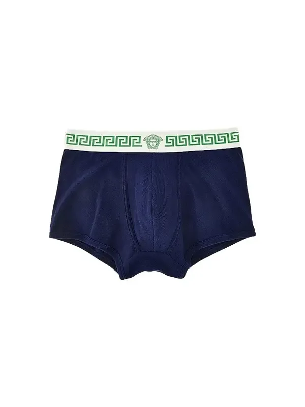 Versace Men's Medusa Head Greco-Trim Trunk Brief