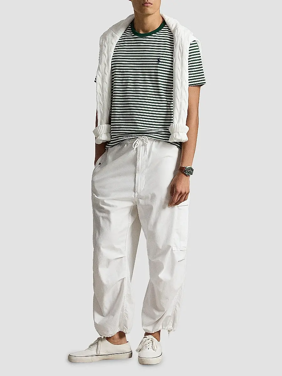 Polo Ralph Lauren Men's Classic-Fit Striped Jersey T-Shirt | Thumbnail 2 Polo Ralph Lauren Men's Classic-Fit Striped Jersey T-Shirt | Thumbnail 2