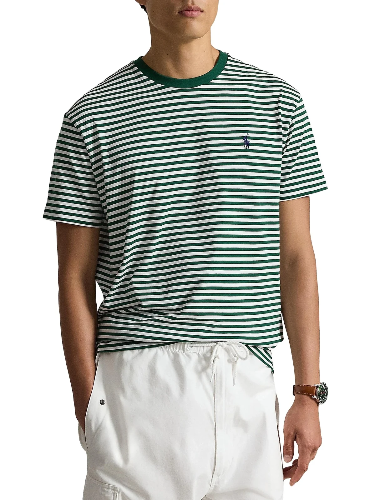 Men's Classic-Fit Striped Jersey T-Shirt Men's Classic-Fit Striped Jersey T-Shirt