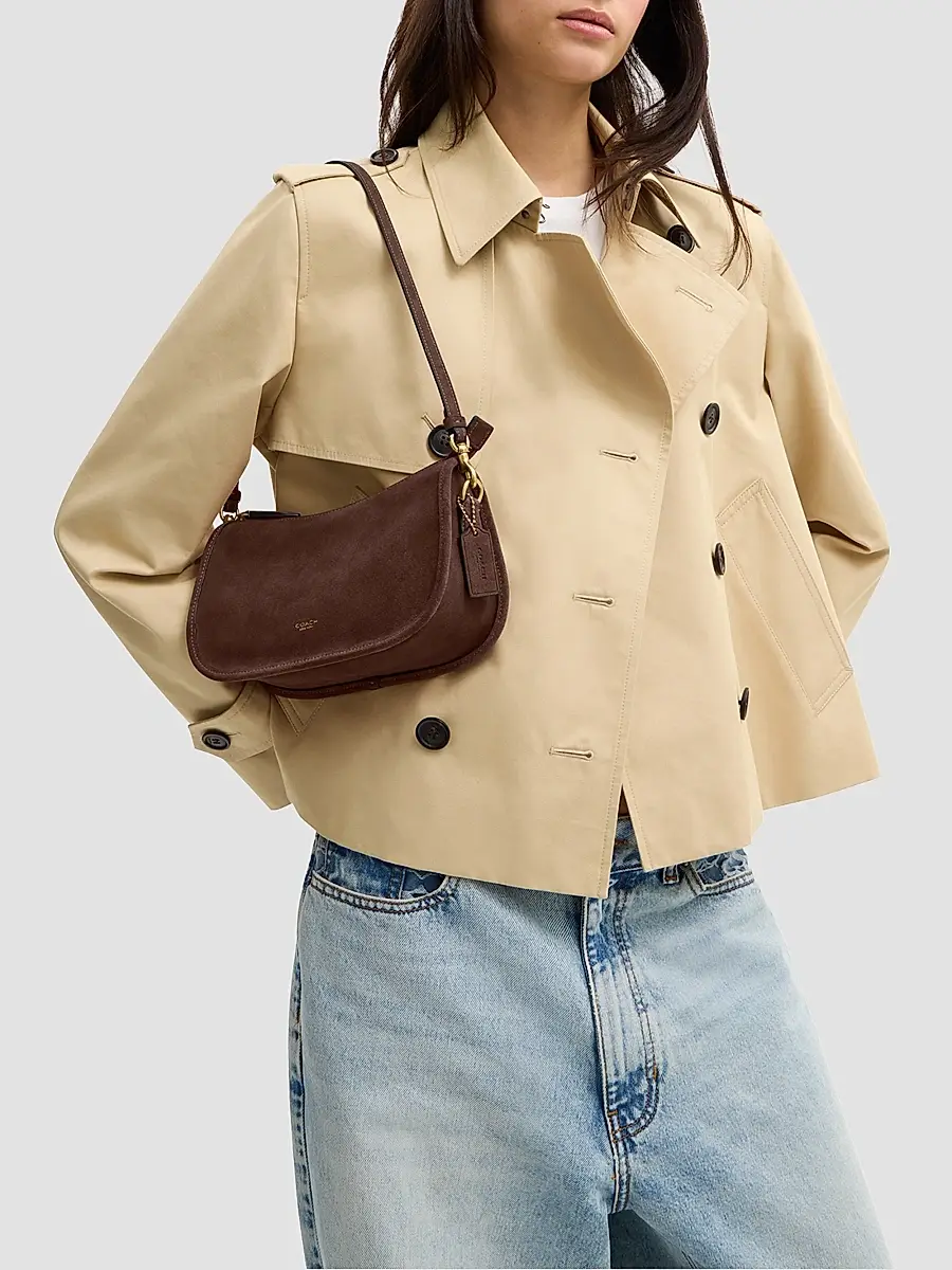 Coach Women's Waverly Suede Shoulder Bag | Thumbnail 3 Coach Women's Waverly Suede Shoulder Bag | Thumbnail 3