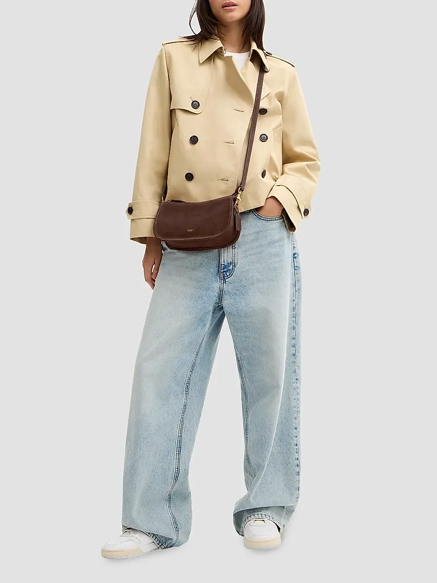Coach Women's Waverly Suede Shoulder Bag | Thumbnail 4 Coach Women's Waverly Suede Shoulder Bag | Thumbnail 4