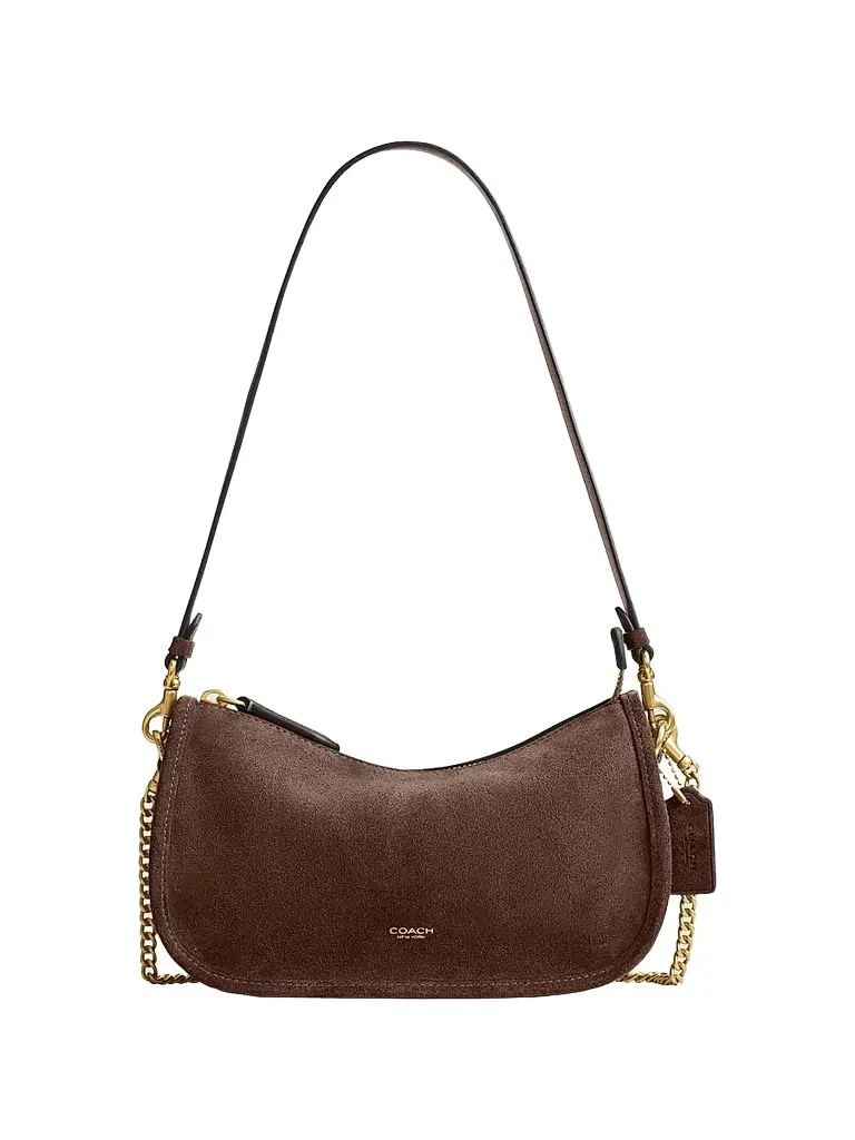Coach Women's Waverly Suede Shoulder Bag