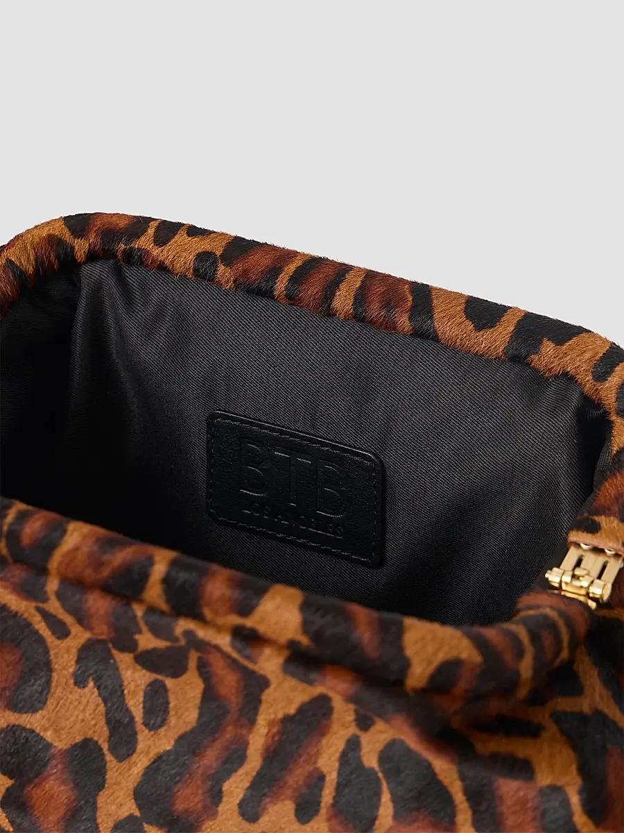 BTB Los Angeles Women's Harlow Cheetah Calf-Hair Clutch | Thumbnail 2 BTB Los Angeles Women's Harlow Cheetah Calf-Hair Clutch | Thumbnail 2