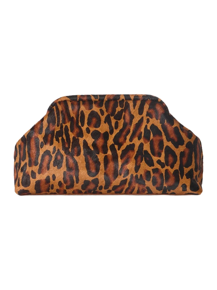 Women's Harlow Cheetah Calf-Hair Clutch Women's Harlow Cheetah Calf-Hair Clutch