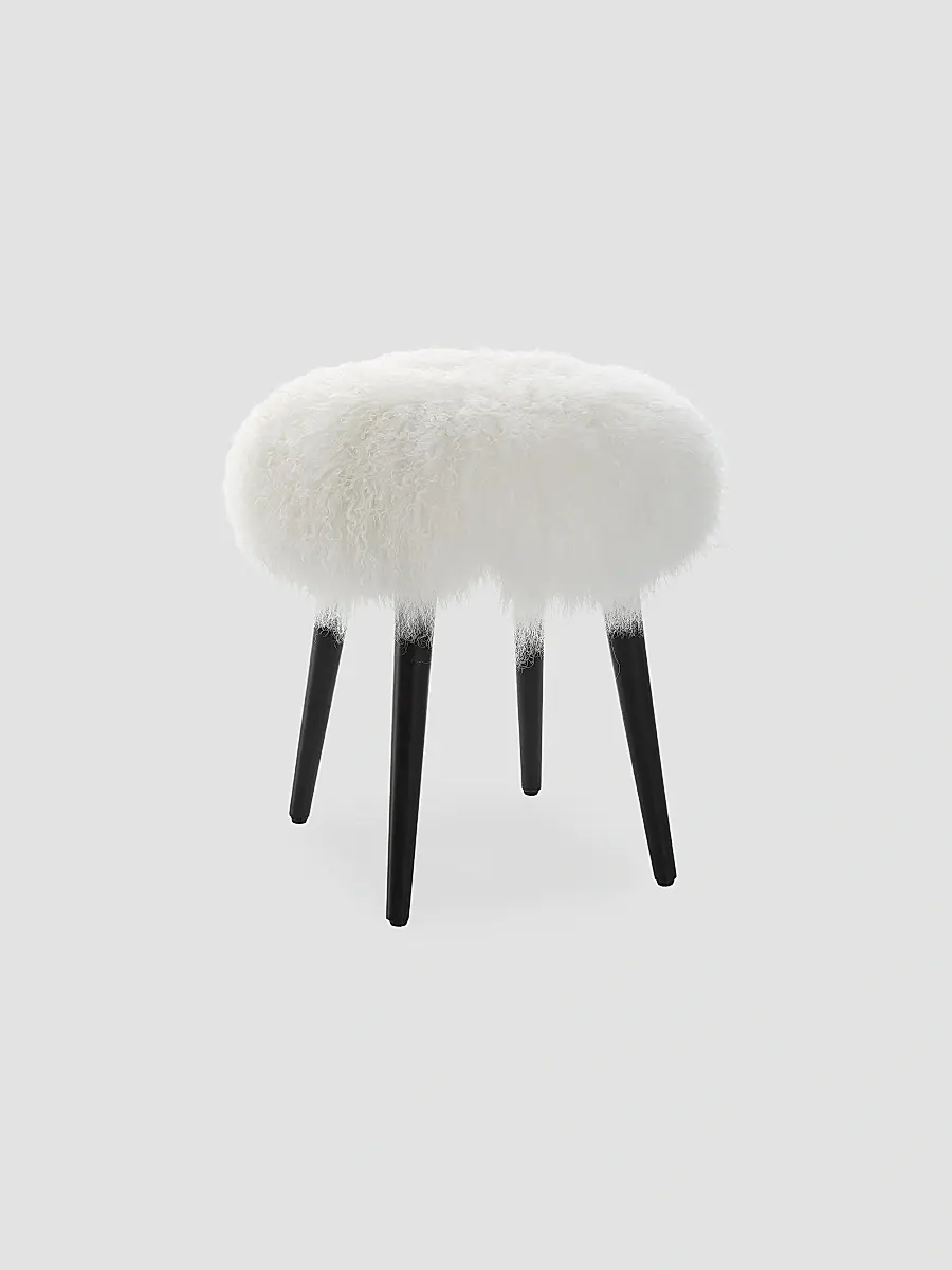 The Uttermost Co Wooly Accent Stool | Thumbnail 2 The Uttermost Co Wooly Accent Stool | Thumbnail 2