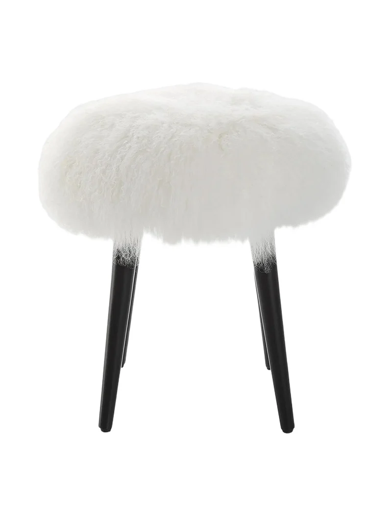 The Uttermost Co Wooly Accent Stool