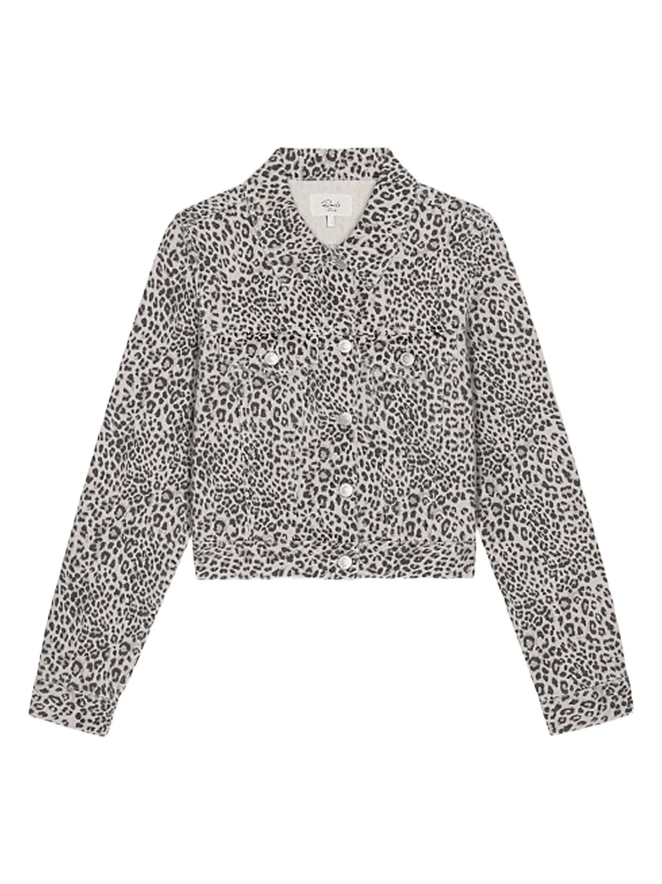 RAILS Women's Brea Cheetah-Print Denim Jacket