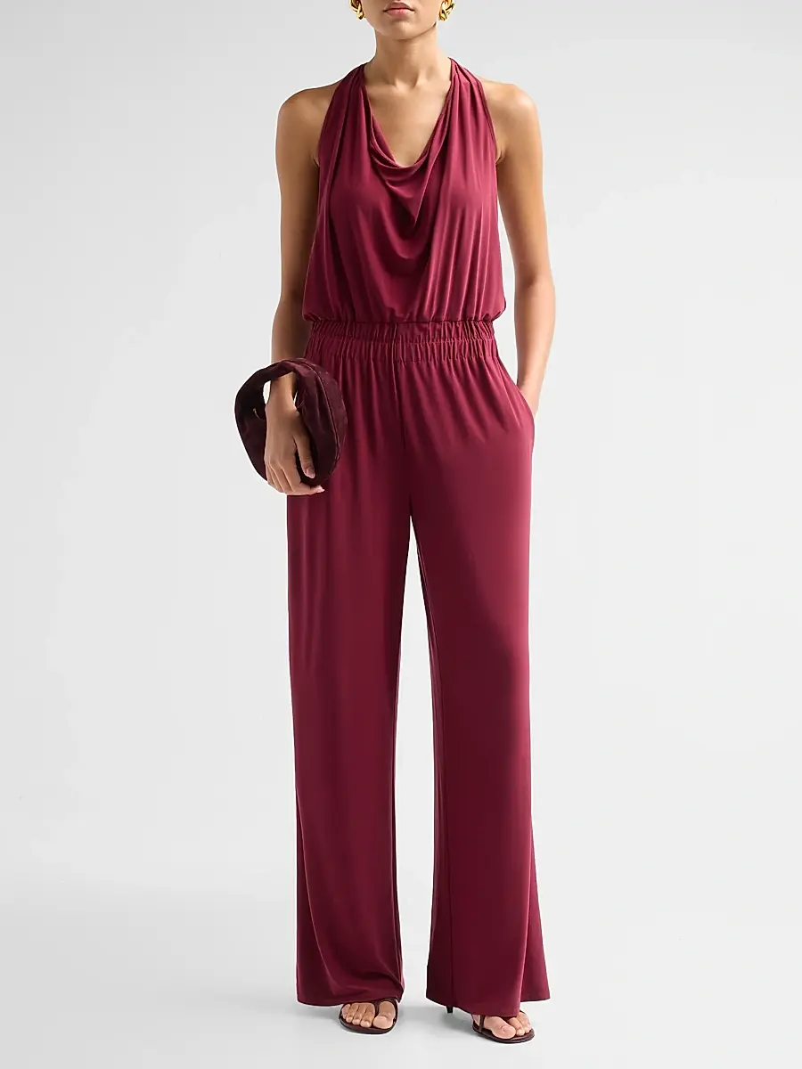 Ramy Brook Women's Stephanie Halterneck Jersey Jumpsuit | Thumbnail 2 Ramy Brook Women's Stephanie Halterneck Jersey Jumpsuit | Thumbnail 2