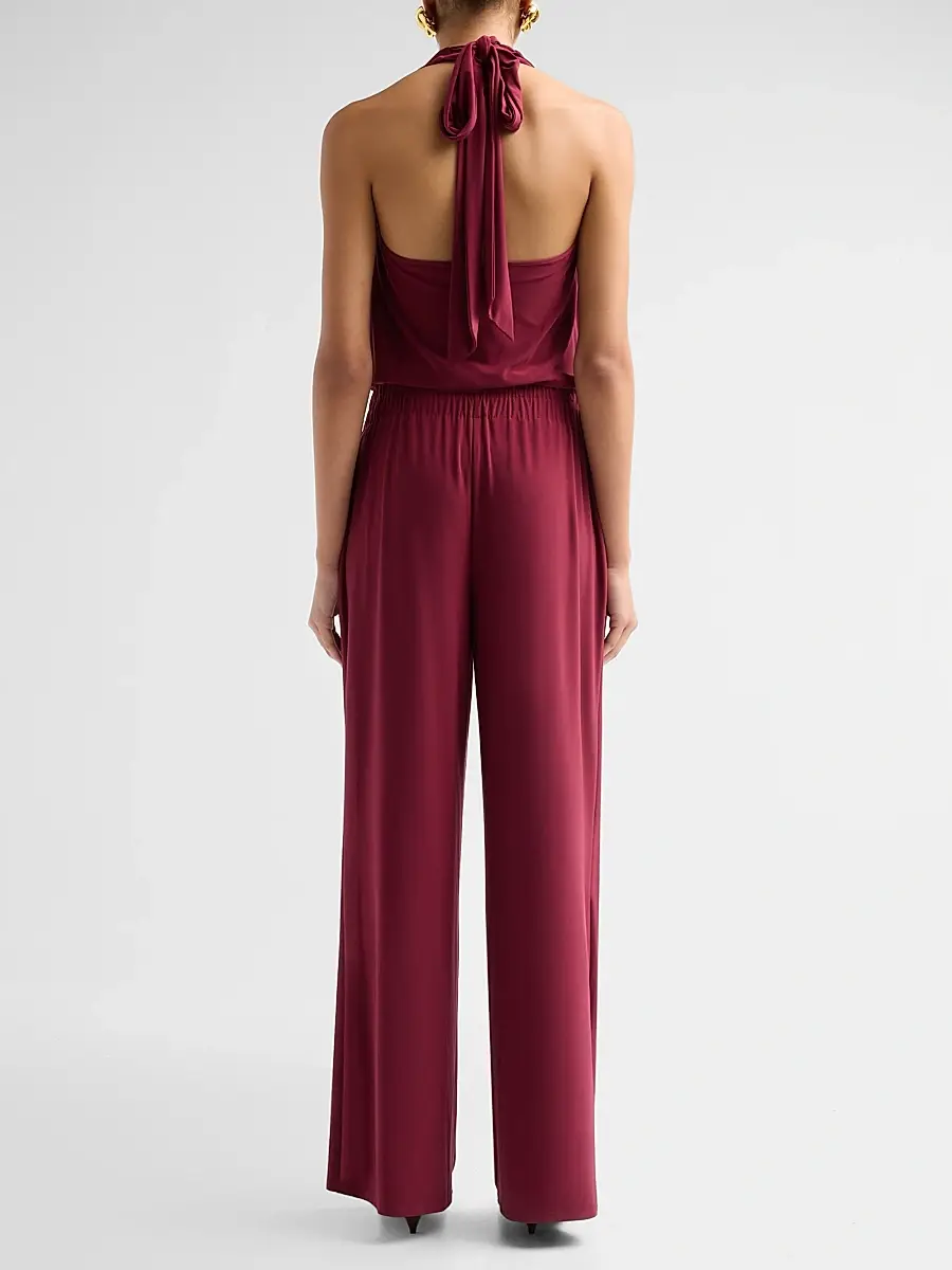 Ramy Brook Women's Stephanie Halterneck Jersey Jumpsuit | Thumbnail 3 Ramy Brook Women's Stephanie Halterneck Jersey Jumpsuit | Thumbnail 3