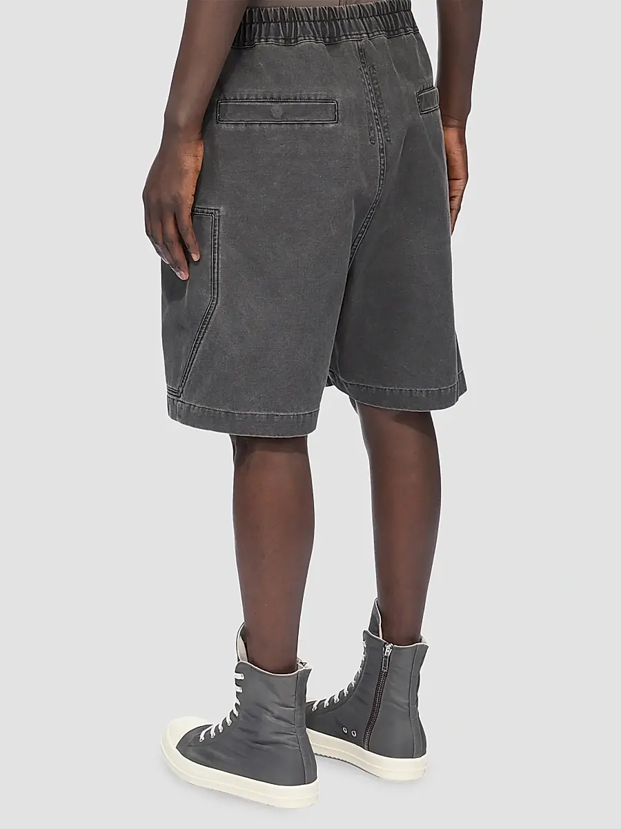 DRKSHDW by Rick Owens Men's Bauhaus Denim Track Shorts | Thumbnail 3