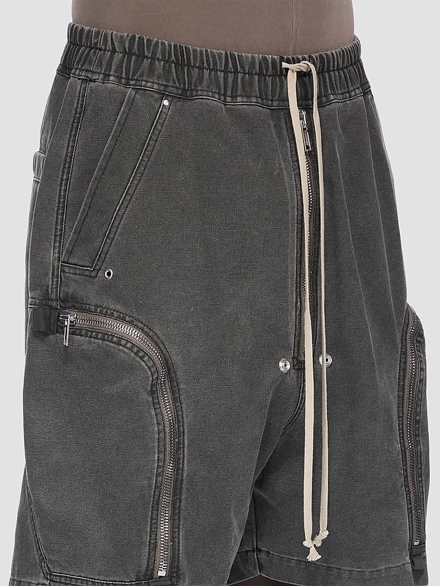 DRKSHDW by Rick Owens Men's Bauhaus Denim Track Shorts | Thumbnail 5