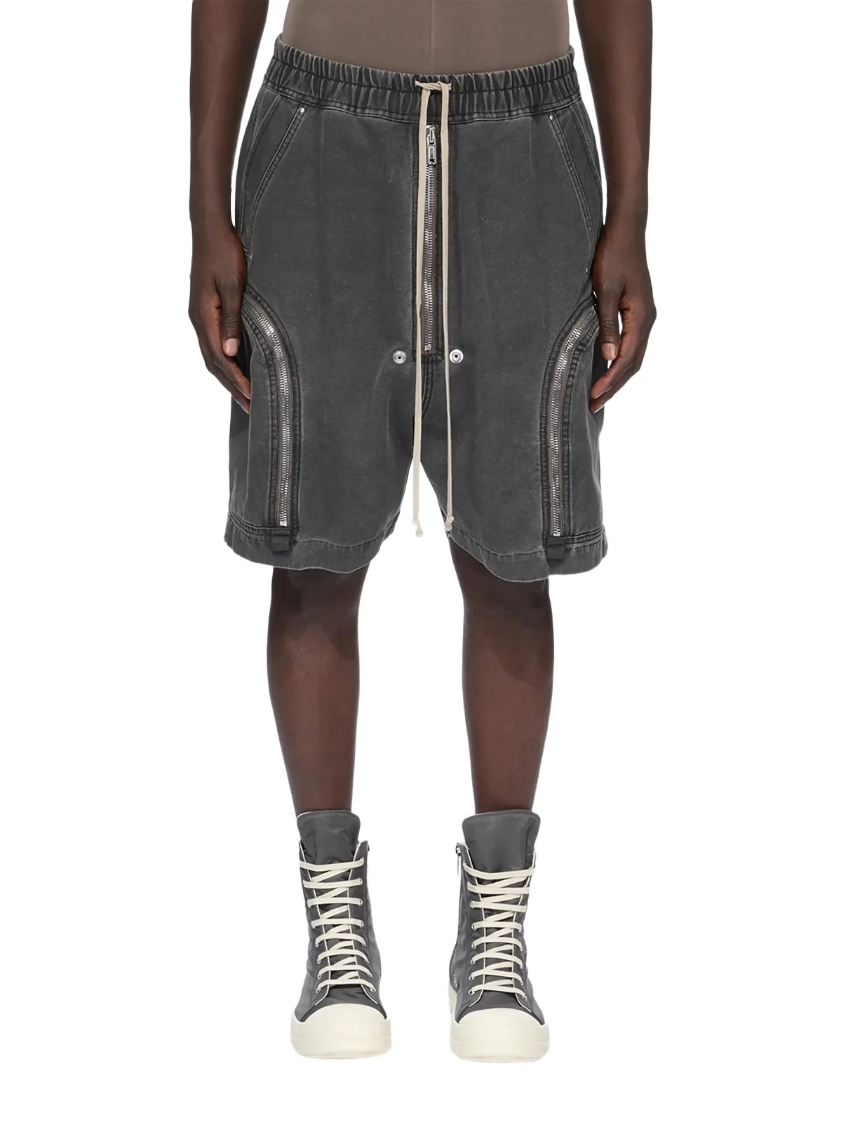 DRKSHDW by Rick Owens Men's Bauhaus Denim Track Shorts