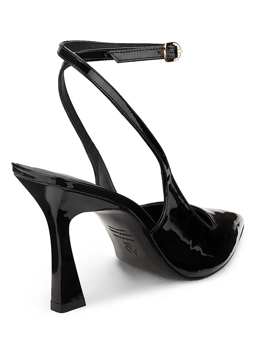 Stuart Weitzman Women's Pump Vinnie 85MM Patent Leather Pumps | Thumbnail 3 Stuart Weitzman Women's Pump Vinnie 85MM Patent Leather Pumps | Thumbnail 3