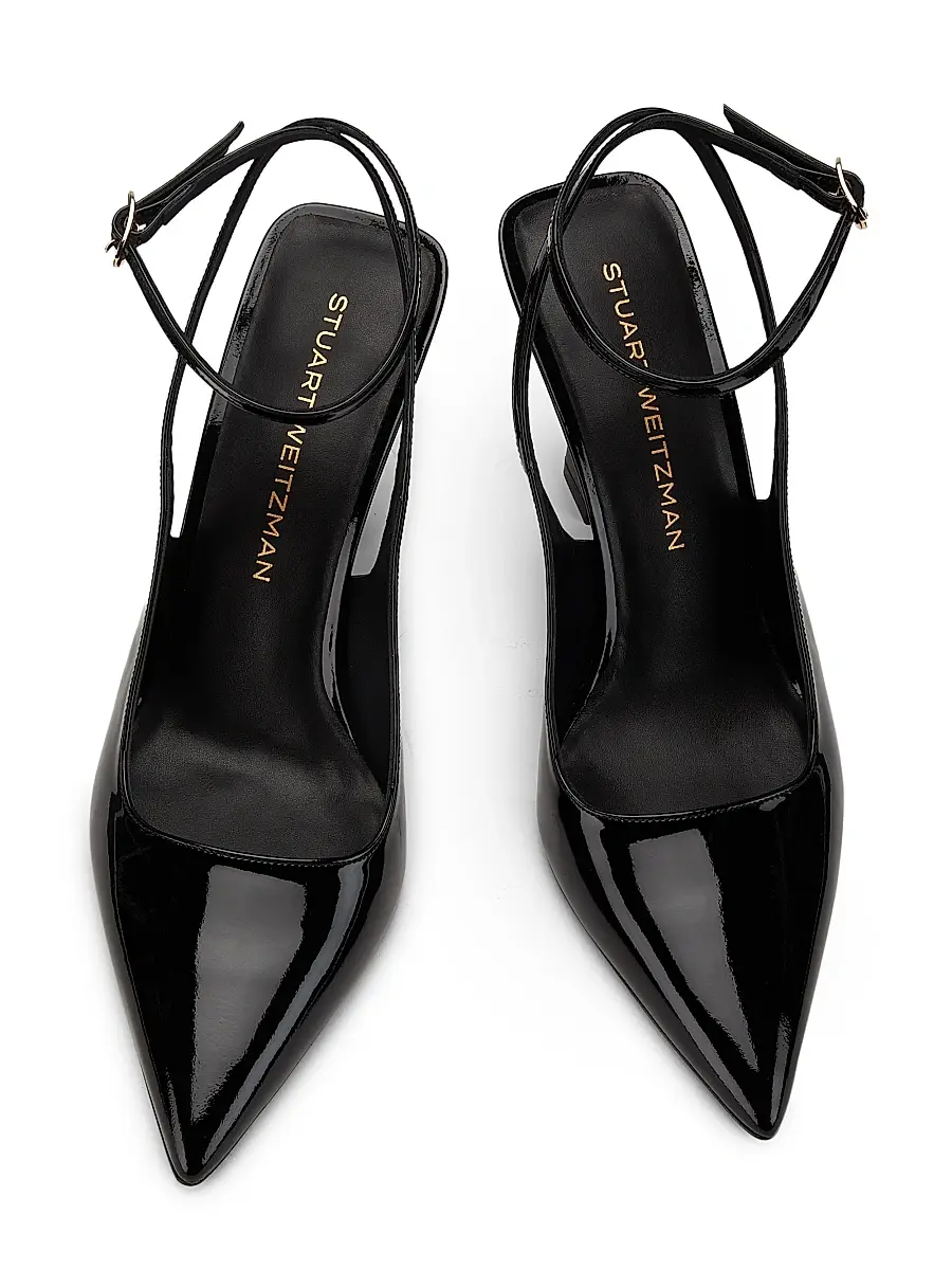 Stuart Weitzman Women's Pump Vinnie 85MM Patent Leather Pumps | Thumbnail 4 Stuart Weitzman Women's Pump Vinnie 85MM Patent Leather Pumps | Thumbnail 4