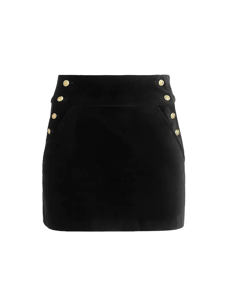 Alice + Olivia Women's Donald High-Rise Mini Skirt