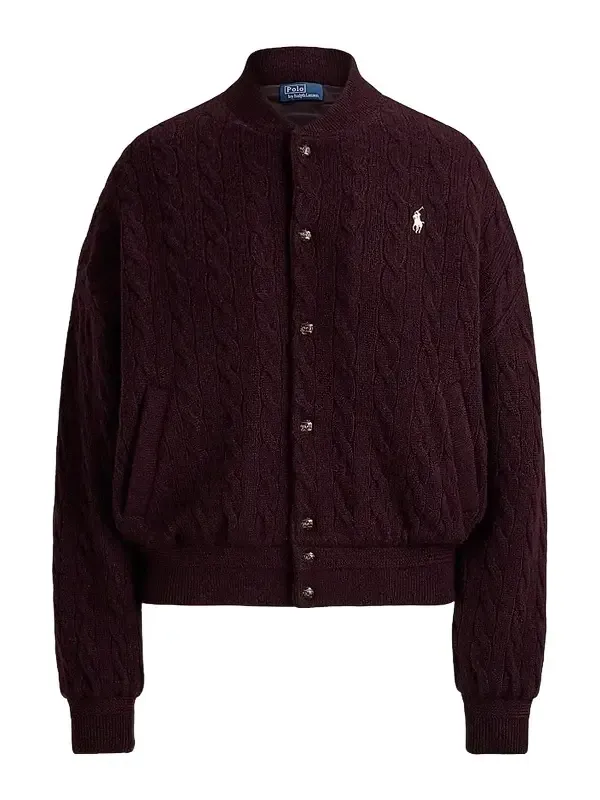 Women's Cable-Knit Wool-Cashmere Jacket