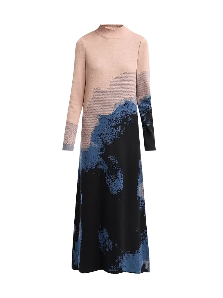 Women's Landscape A-Line Maxi Dress