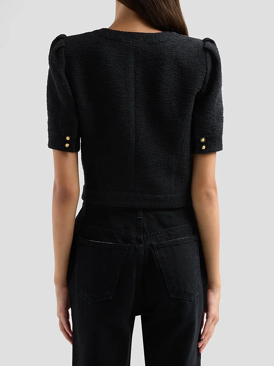 L'Agence Women's Allegra Cotton-Blend Cropped Jacket | Thumbnail 3 L'Agence Women's Allegra Cotton-Blend Cropped Jacket | Thumbnail 3