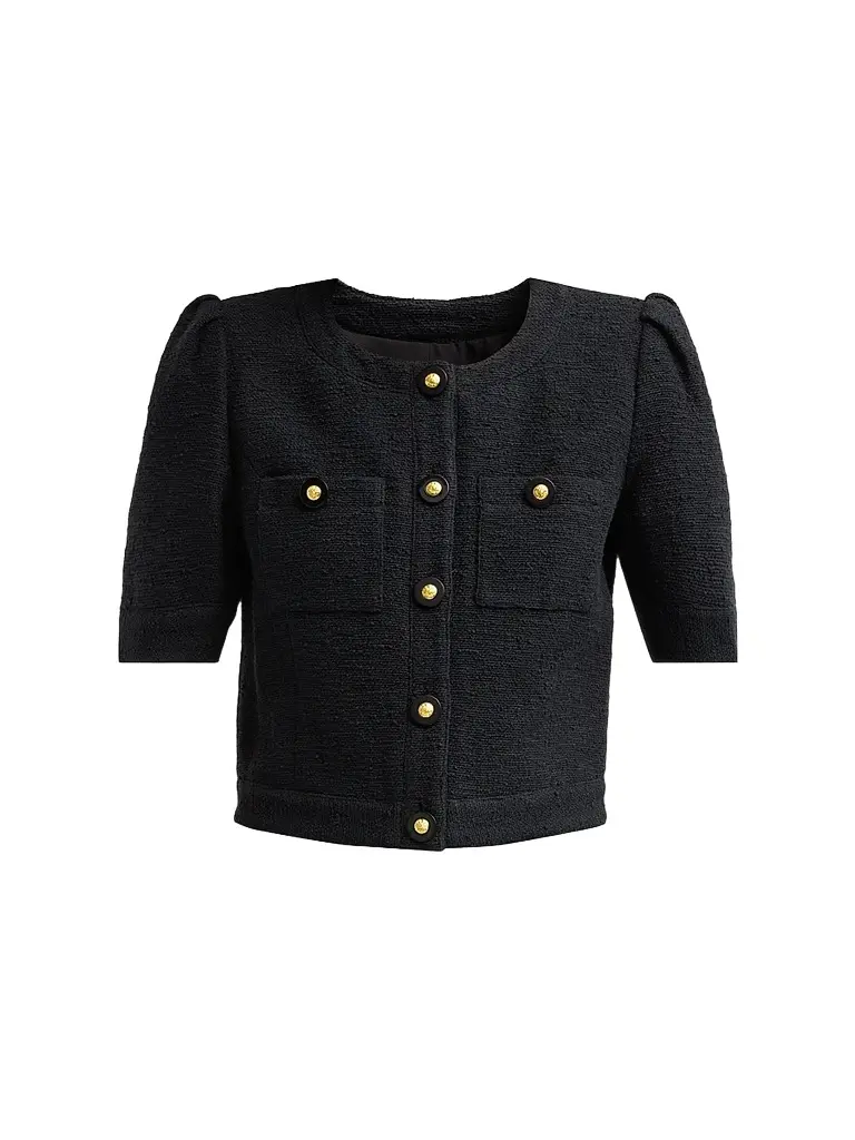 L'Agence Women's Allegra Cotton-Blend Cropped Jacket