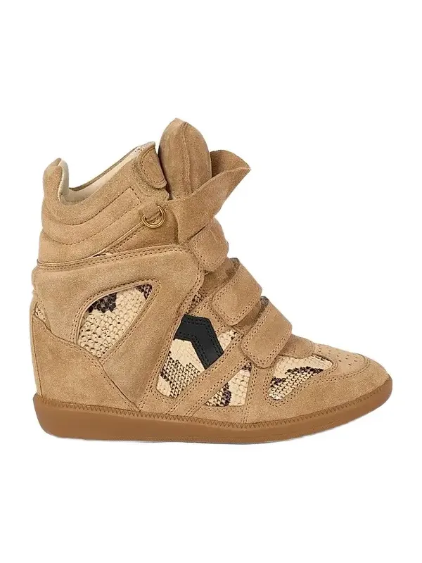 Women's Bekett Ring 50MM Suede & Snake-Embossed Leather High-Top Sneakers Women's Bekett Ring 50MM Suede & Snake-Embossed Leather High-Top Sneakers