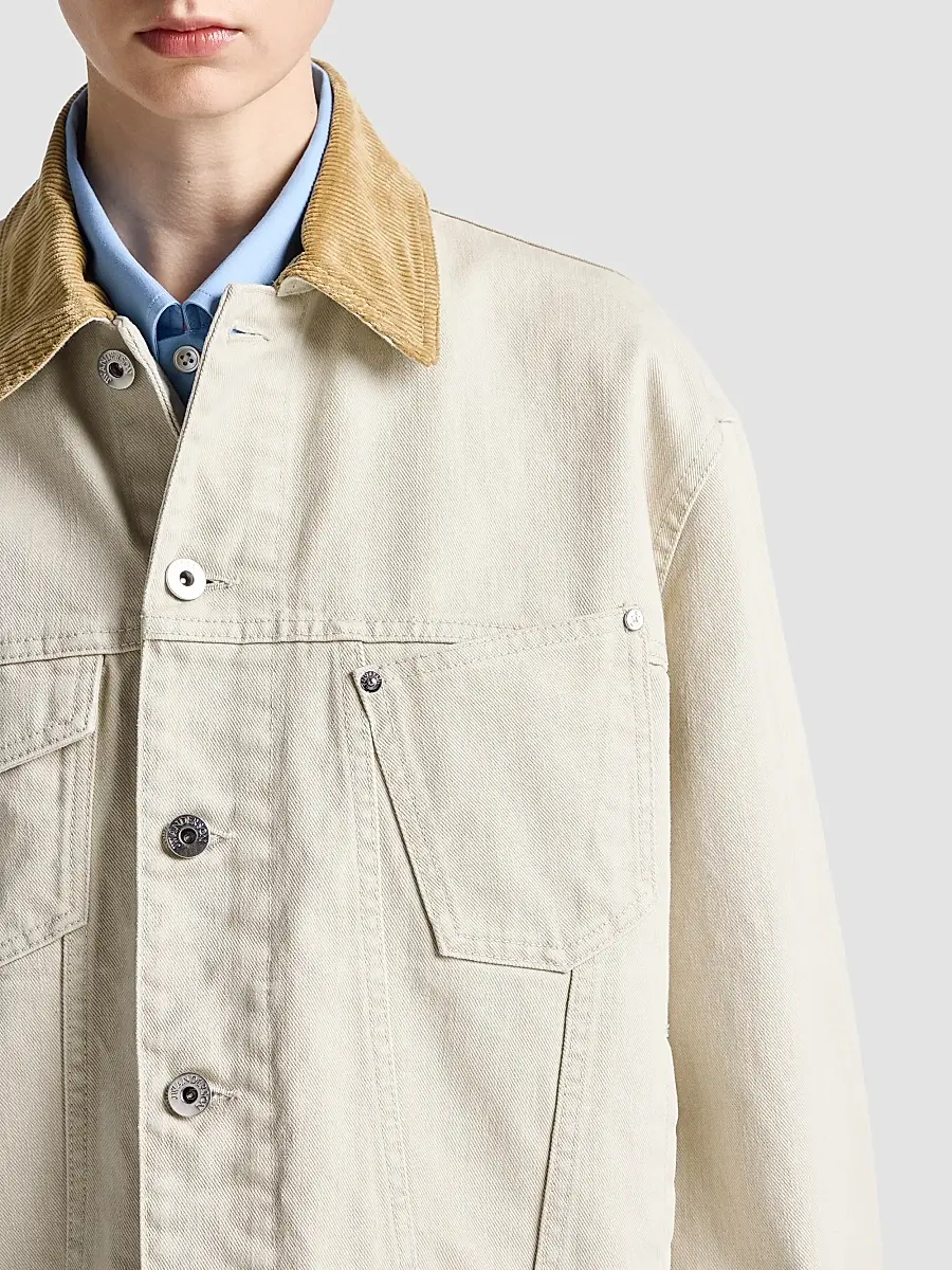 JW Anderson Women's Corduroy Collar Denim Jacket | Thumbnail 7 JW Anderson Women's Corduroy Collar Denim Jacket | Thumbnail 7