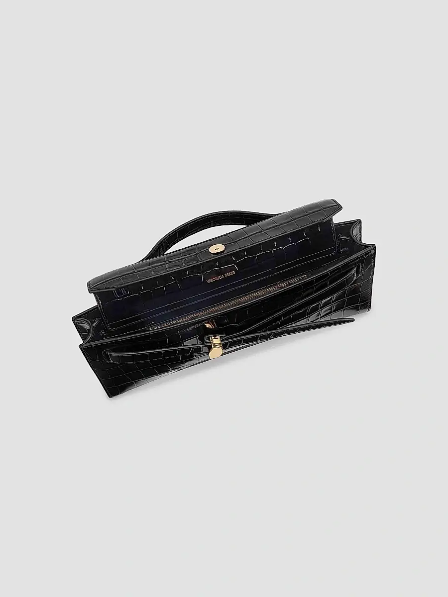 Veronica Beard Women's Croc-Embossed Leather Clutch | Thumbnail 5 Veronica Beard Women's Croc-Embossed Leather Clutch | Thumbnail 5