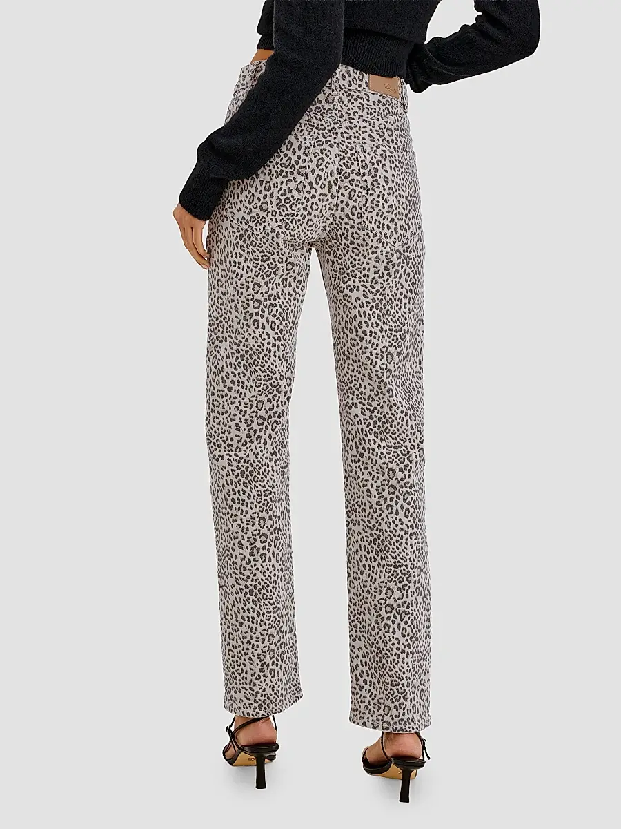 RAILS Women's Topanga Cheetah-Print Straight-Leg Jeans | Thumbnail 3